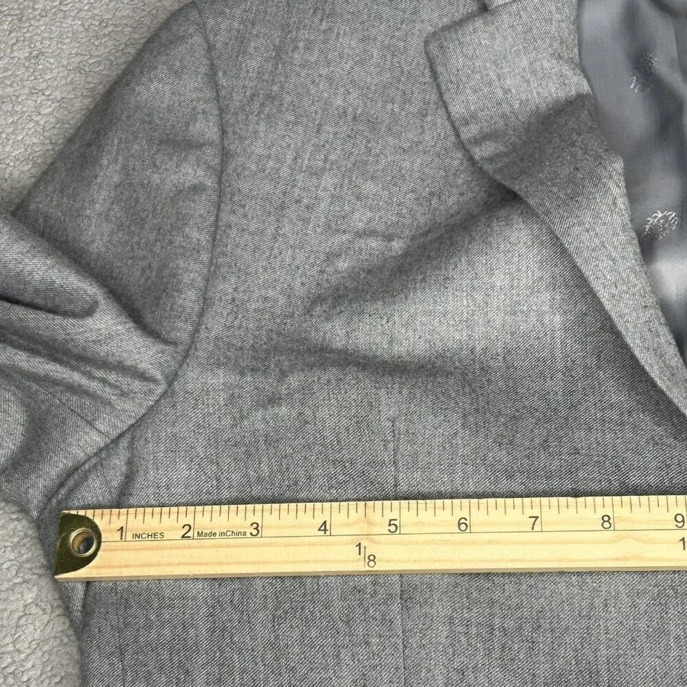 Lauren Ralph Lauren Blazer Mens 40R Gray Wool Blend Two Button Sport Coat